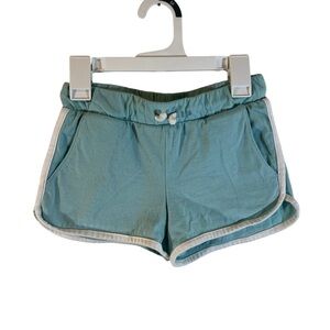 Old Navy Girls Turquoise Blue Knit Shorts Medium 8 Drawstrings Pull On Pockets